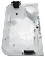 Акриловая ванна Gemy G9085BL 182х116 с гидромассажем — фото 4, Акриловые ванны