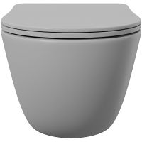 Товар: Унитаз Aqueduto Ovo OVO0130 подвесной Серый матовый с сиденьем Микролифт - фото 5 Унитаз Aqueduto Ovo OVO0130 подвесной Серый матовый с сиденьем Микролифт — фото 5, Подвесные унитазы