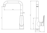 Товар: Смеситель "Lagos" д/кухни, Г-излив, арт. LG06 - фото 2 Смеситель "Lagos" д/кухни, Г-излив, арт. LG06 — фото 2, Смесители для кухни