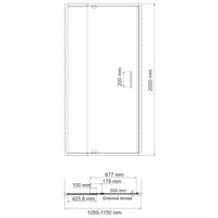 Berkel 48P13 Душевая дверь — фото 11, Душевые двери в нишу