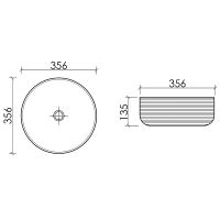 Раковина-чаша Ceramicanova Element 36 CN6073MC Капучино матовая — фото 3, Раковины накладные