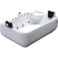 Акриловая ванна Gemy G9085BR 182х116 с гидромассажем — фото 1, Акриловые ванны