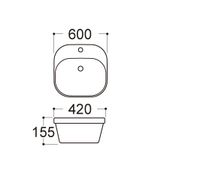 Товар: Раковина накладная для установки на столешницу AQUATEK АМАДЕО AQ5042-00, 500*420*155 мм, с отверстие - фото 2 Раковина накладная для установки на столешницу AQUATEK АМАДЕО AQ5042-00, 500*420*155 мм, с отверстие — фото 2, Раковины
