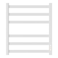 Полотенцесушитель электрический Point Меркурий PN83856W П6 500x600, диммер справа, белый — фото 1, Электрические полотенцесушители