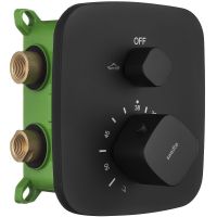 Товар: Смеситель для душа Swedbe Platta 9031B с термостатом Черный матовый - фото 2 Смеситель для душа Swedbe Platta 9031B с термостатом Черный матовый — фото 2, Смеситель для душа