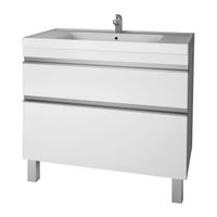 Товар: Тумба GRACE PLUS, 90 см, подвесная/напольная, 2 ящика, с опорами, белый глянец - фото 1 Тумба GRACE PLUS, 90 см, подвесная/напольная, 2 ящика, с опорами, белый глянец — фото 1, Тумбы под раковину