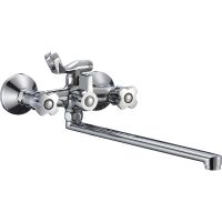 Смеситель для ванны Ростовская Мануфактура Сантехники SL116-140 универсальный Хром — фото 1, Для душа и ванны