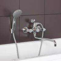 Смеситель для ванны Aringa Арно AR02024CH универсальный Хром — фото 4, Смеситель для ванны