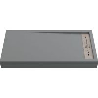 Душевой поддон из искусственного камня Creto Scala 140x80 3-0015 Серый — фото 1, Душевые поддоны из искусственного камня