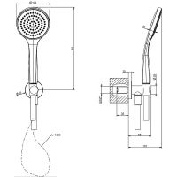Душевой гарнитур Gessi Emporio Shower 38723#031 Хром — фото 2, Душевые гарнитуры