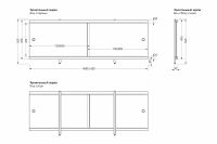 Экран под ванну МЕТАКАМ Ультралёгкий 148 ЭКS_004921 Белый — фото 2, Экраны для ванн
