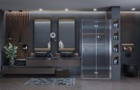 Товар: Душевой уголок Ambassador Diamond 90х90 12011105R профиль Хром стекло прозрачное - фото 6 Душевой уголок Ambassador Diamond 90х90 12011105R профиль Хром стекло прозрачное — фото 6, Душевые уголки