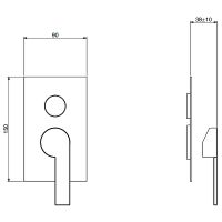 Смеситель для душа Gattoni Color 8033/ESC0 Хром — фото 3, Смеситель для душа