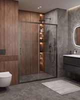 Душевая дверь CEZARES MOLVENO-BF-1-140-C-GM-IV — фото 1, Раздвижные душевые двери