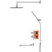 Душевая система Swedbe Platta 5546 Хром — фото 3, Встраиваемые душевые комплекты