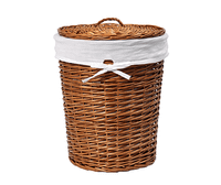 Leine WB-350-L Плетеная корзина для белья с крышкой — фото 1, Корзины для белья