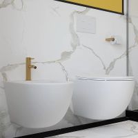 Товар: Биде Aqueduto Ovo OVO0320 подвесное Белое матовое - фото 6 Биде Aqueduto Ovo OVO0320 подвесное Белое матовое — фото 6, Биде