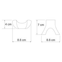 Berkel K- (ранее К-6823) Крючок двойной арт-6823D — фото 4, Крючки для полотенец