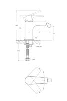 Смеситель для биде CEZARES NAUTIC-BS1-NOP — фото 2, Смесители для биде