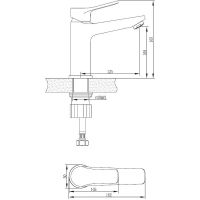 Товар: Смеситель для раковины ESKO Dubai Black DI 26 B Черный матовый - фото 4 Смеситель для раковины ESKO Dubai Black DI 26 B Черный матовый — фото 4, Смесители для раковины