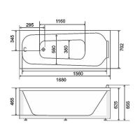 Акриловая ванна BellSan Лайма 170x70 4627171530332 без гидромассажа — фото 2, Акриловые ванны