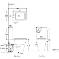 Унитаз компакт Creto Logan L2 без бачка и с сиденьем Микролифт арт-1002-004-WF — фото 5, Напольные унитазы