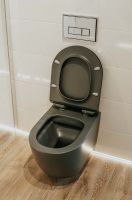 Унитаз Creto Logan L1 1001-003-L1GMAT подвесной Серый матовый с сиденьем Микролифт — фото 5, Подвесные унитазы