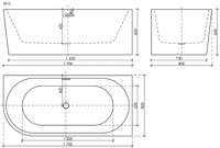 Акриловая ванна Sancos Veneto R 170x80 FB12 без гидромассажа — фото 5, Ванны