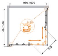 Душевой уголок CEZARES ANIMA-W-A-2-100-P-Cr — фото 2, Душевые уголки