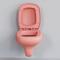 Товар: Унитаз Ambassador Diamond 123T20901R-122T20901 подвесной Розовый матовый с сиденьем Микролифт - фото 6 Унитаз Ambassador Diamond 123T20901R-122T20901 подвесной Розовый матовый с сиденьем Микролифт — фото 6, Подвесные унитазы