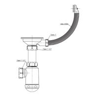 Сифон GRAND 31/2 с круглым переливом и винтом ЭКОНОМ (С.Н. 370-11-22) — фото 3, Комплектующие
