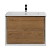 База подвесная под раковину с двумя выдвижными ящиками CEZARES BELLAGIO 54716 Rovere tabacco — фото 1, Тумбы под раковину