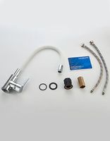 Товар: Смеситель для кухни Ledeme Rainbow 4898-3L Хром Белый - фото 9 Смеситель для кухни Ledeme Rainbow 4898-3L Хром Белый — фото 9, Смесители для кухни