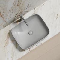 Раковина-чаша Ceramicanova Element 51 CN6052MSG Серая матовая — фото 18, Раковины накладные