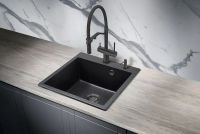 Смеситель для кухни Milacio Ultra MCU.557.TB / латунь / матовый / Total Black / однорычажный / с возможностью подключения фильтра — фото 2, Смесители для кухни