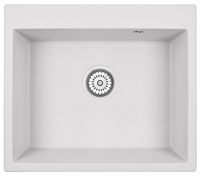 Granula-6001, АРКТИК (БЕЛЫЙ), кухонная мойка, кварц — фото 1, Кухонные мойки