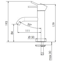 Смеситель для раковины Remer X-Style X12DO Золото — фото 2, Смесители для раковины