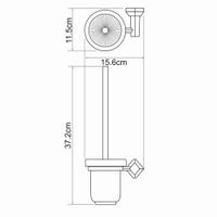 Аксесс Aller K- Щетка для унитаза (блистер), КЕРАМИКА, с подств, навесная, хром, WasserKRAFT арт-1127C — фото 4, Ершики для унитаза