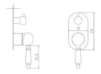Душевая система Boch Mann Marbella Top Хром арт-BM8732 — фото 3, Встраиваемые душевые комплекты