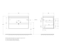 База под раковину подвесная CEZARES MOLVENO-90-2C-SO-LB — фото 2, Тумбы под раковину