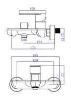 Смеситель "Ekaterinburg" д/ванны, с акс., арт. EK54 — фото 2, Смеситель для ванны
