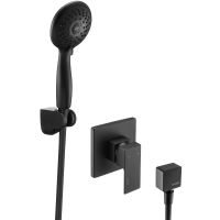 Смеситель для душа Swedbe Platta 5550B Черный матовый — фото 1, Смеситель для душа