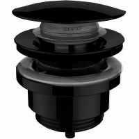 Донный клапан Bossini Z000301.073 click-clack Черный матовый — фото 1, Донные клапаны