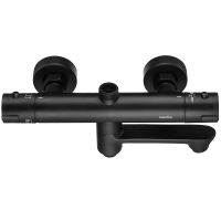 Смеситель для ванны Swedbe Hermes 9042B с термостатом Черный матовый — фото 6, Смеситель для ванны