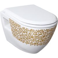 Товар: Унитаз Creavit Terra TP325-11CB00E-CA00 подвесной Белый с декором без сиденья - фото 1 Унитаз Creavit Terra TP325-11CB00E-CA00 подвесной Белый с декором без сиденья — фото 1, Подвесные унитазы