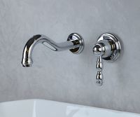 Смеситель для раковины Bronze de Luxe Tiffany 1920CR Хром — фото 12, Смесители для раковины