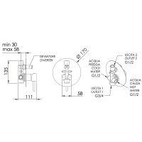 Товар: Смеситель для душа Remer X-Style X09LVO Бронза - фото 2 Смеситель для душа Remer X-Style X09LVO Бронза — фото 2, Смеситель для душа