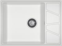 GRANFEST Мойка VERTEX 680L 1-чаша+крыло 680*500мм иней арт.GF- — фото 2, Кухонные мойки