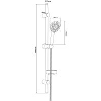 Товар: Душевой гарнитур Bond Circle B06-8700 Хром - фото 3 Душевой гарнитур Bond Circle B06-8700 Хром — фото 3, Душевые гарнитуры