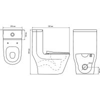 Товар: Унитаз моноблок Laguraty 101G детский Зеленый с сиденьем Микролифт - фото 3 Унитаз моноблок Laguraty 101G детский Зеленый с сиденьем Микролифт — фото 3, Унитазы